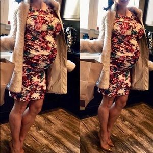 Pink blush maternity dress